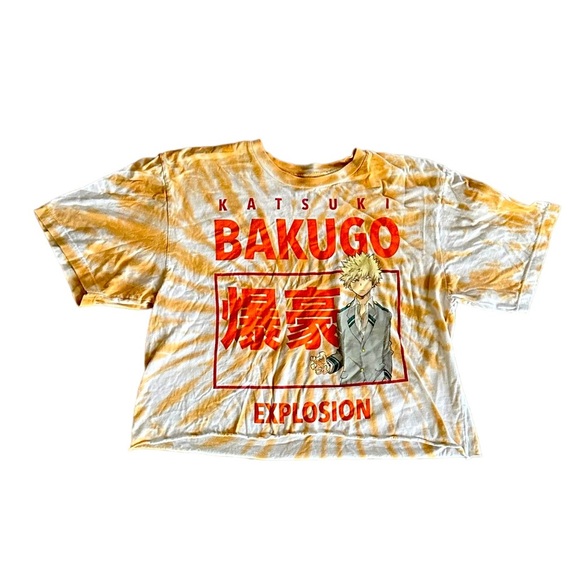 {Hot Topic} "My Hero Academia Katsuki Bakugo" short sleeve crop top - Picture 1 of 6